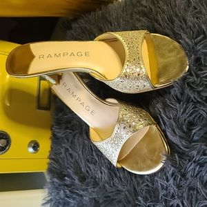 Rampage Desire Glitzy Slide In Heel
